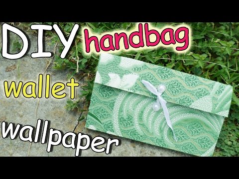 [DIY] Handbag - Wallet with Wallpaper for Home