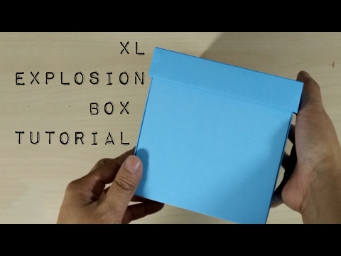 [DIY + Template] How To Make An Extra Large Explosion Box Tutorial