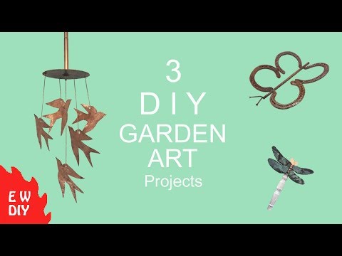 3 DIY Garden Art projects