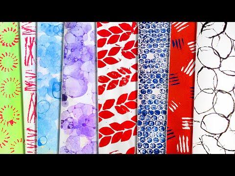 7 EASY AND CREATIVE WAYS TO MAKE DIY PATTERN PAPER AT HOME | How to Make Your Own Pattern Paper