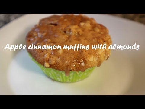 Apple cinnamon muffins with almonds recipe