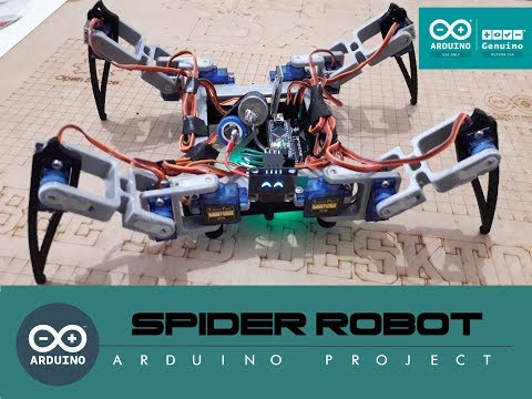 Arduino Spider robot (Quadruped)