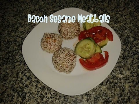 Bacon Sesame Meatballs recipe