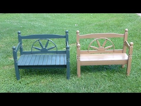 Bench made from Headboard and Footboard