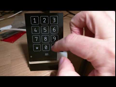 Captouch keypad for door entry