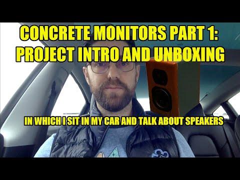 Concrete speakers 1: introducing the concrete studio monitors project and unboxing!