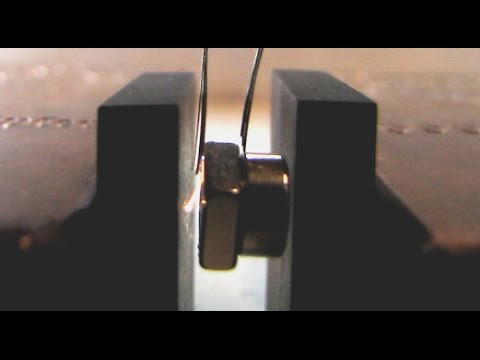 Cool Science - Horizontal Levitation using Pyrolytic Graphite - Homopolar Motor Launch