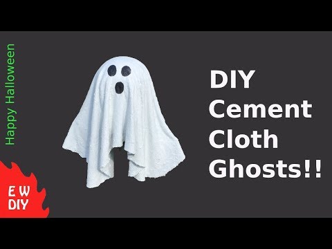 DIY Cement Cloth Ghost!!