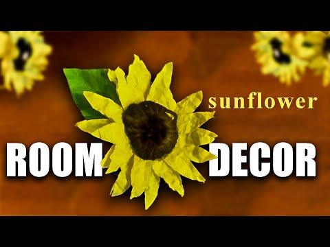 DIY Cool Sunflower Room Decor Idea with Led Light | Diy Room Decoration Ideas | 3 Great Ideas