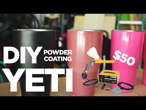 DIY Powder Coating is CHEAP, FUN, and EASY! (Yeti Cup with Harbor Freight System)