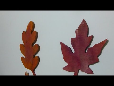 DIY Simple Fall Pallet Leaves