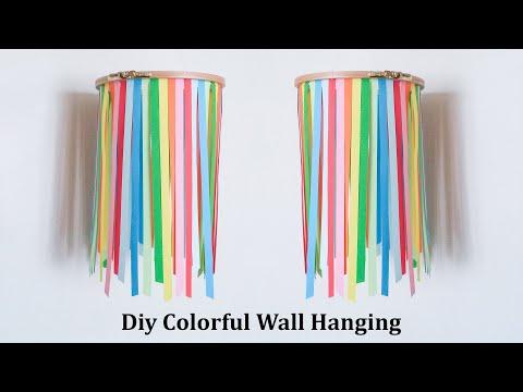 Diy Colorful Wall Hanging Ideas, Diy Room Decoration Ideas