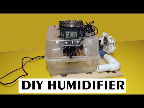 Diy Humidifier with disk and fan - diy humidity maker