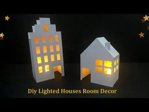 Diy Lighted Houses Room Decor, Diy Illuminated Room Decor Ideas