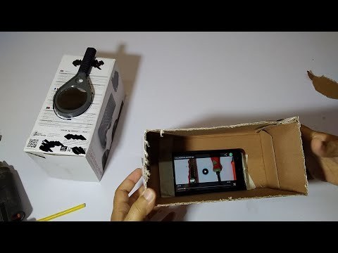 Diy Mobile projector with cardboard box