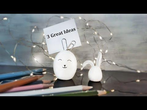 Diy Rabbit Note Holder with Air Dry Clay, Back to School Supplies Ideas