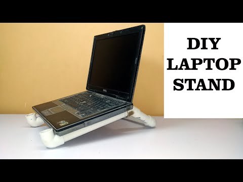 Diy laptop stand with pvc pipe