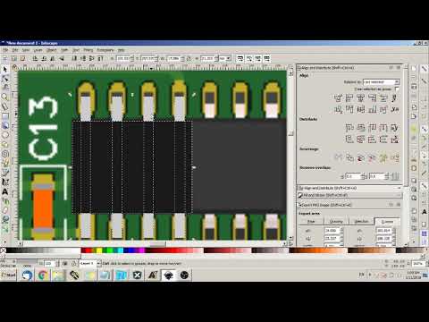 Draw PCB in InkScape