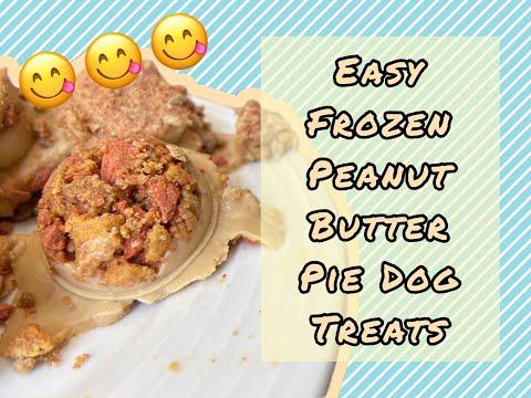 Easy Frozen Peanut Butter Pie Dog Treats