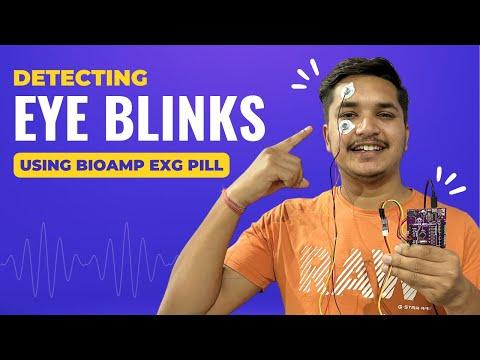 Eye Blink Detection by recording EOG signals using BioAmp EXG Pill | Upside Down Labs