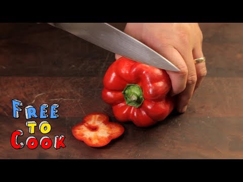 Fastest Way to Cut a Bell Pepper - Food Basic