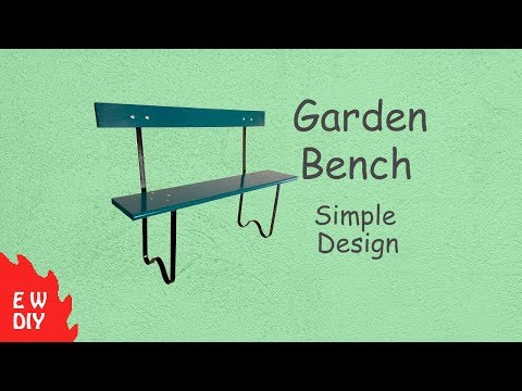 Garden Bench --Simple design--DIY video--