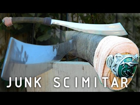 Homemade Chinese Greatsword Machete From Scrap!