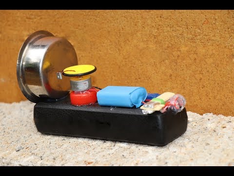 How To Make Very LOUD AND POWERFUL ALARM Using DC MOTOR - DC MOTOR LIFE HACKS