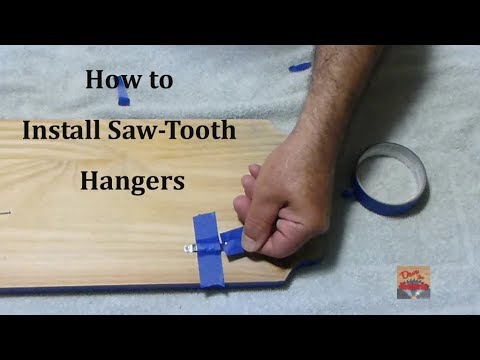 How to Install Saw-tooth Hangers| Trick