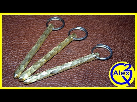 How to Make Solid Brass Kubotan Keychains - DIY