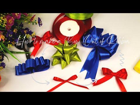 How to Make a Bow out of Ribbon | How to Make Christmas Bow | 5 DIY Ribbon Bows