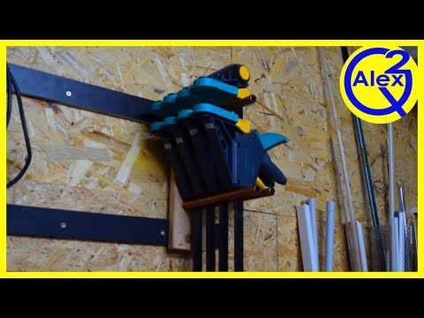 How to Make a Simple Clamp Rack from Reclaimed Materials