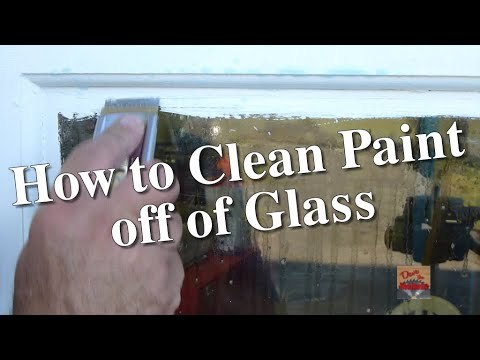 How to clean/remove paint from glass windows