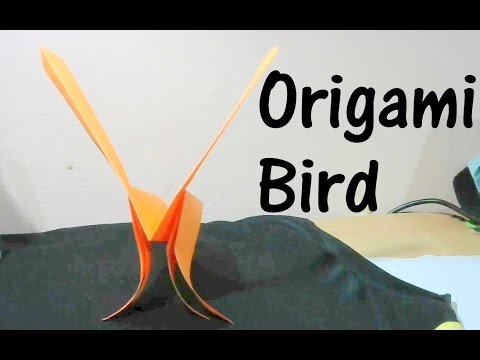 How to make  origami bird easy way