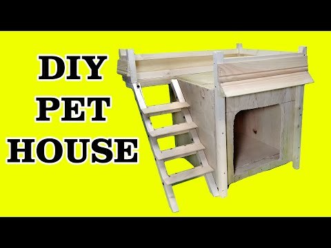 How to make Wooden House For a Dog - dog house - homemade dog house