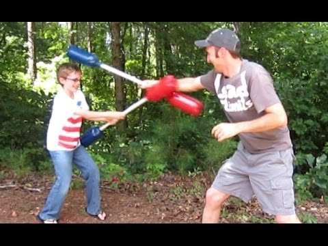 How to make a Jousting Stick with 2 liter bottles and PVC pipe