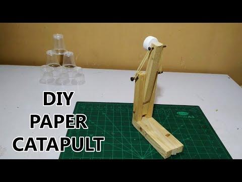 How to make a wooden paper catapult - do it yourself