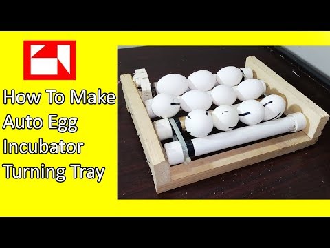 How to make auto egg turner - egg rolling tray - automatic incubator tray - incubator 360 tray