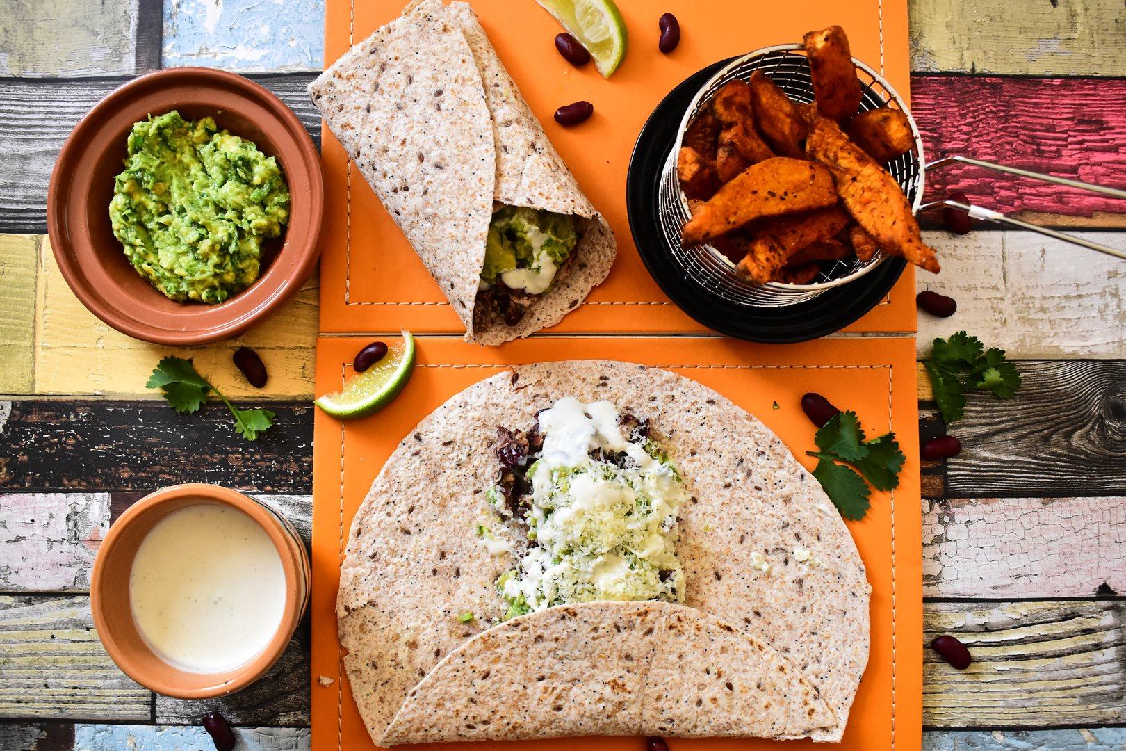 Lime, Avocado and Kidney Bean Burittos.JPG