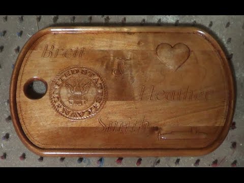 Making a Giant Dog Tag on the X Carve CNC