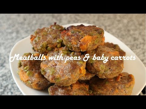 Meatballs with peas &amp;amp; baby carrots recipe