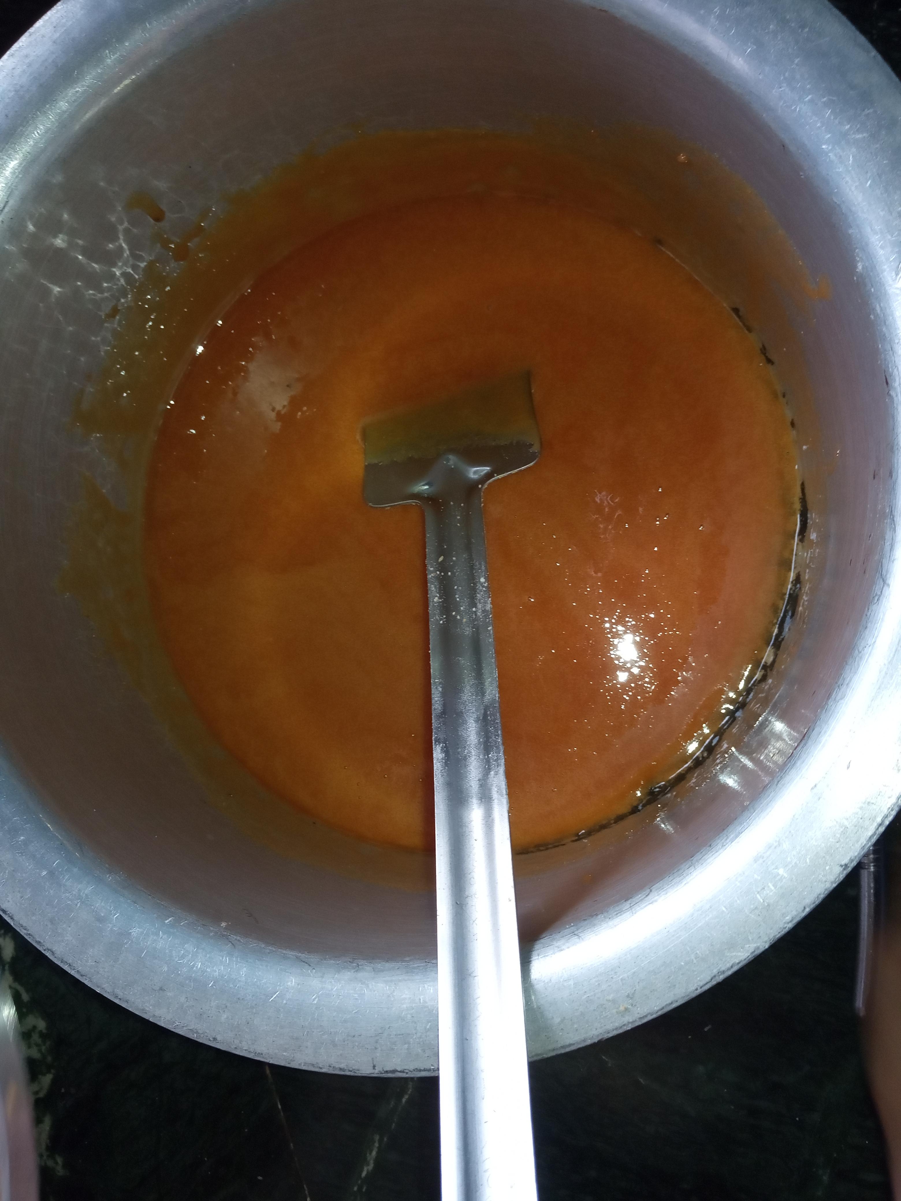 Melting palm sugar for ladoo.jpg