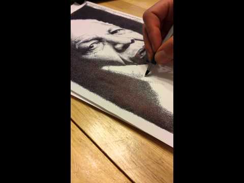 Nelson Mandela drawing