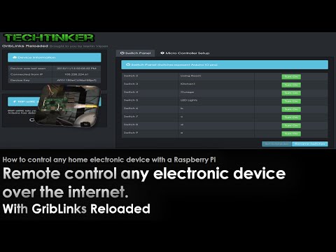 Remote control any electronic device over the internet with Raspberry PI