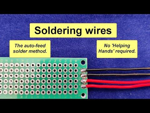 Soldering wires - how to autofeed exact amounts of solder without special equipment.