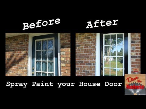 Spray Paint your House Door