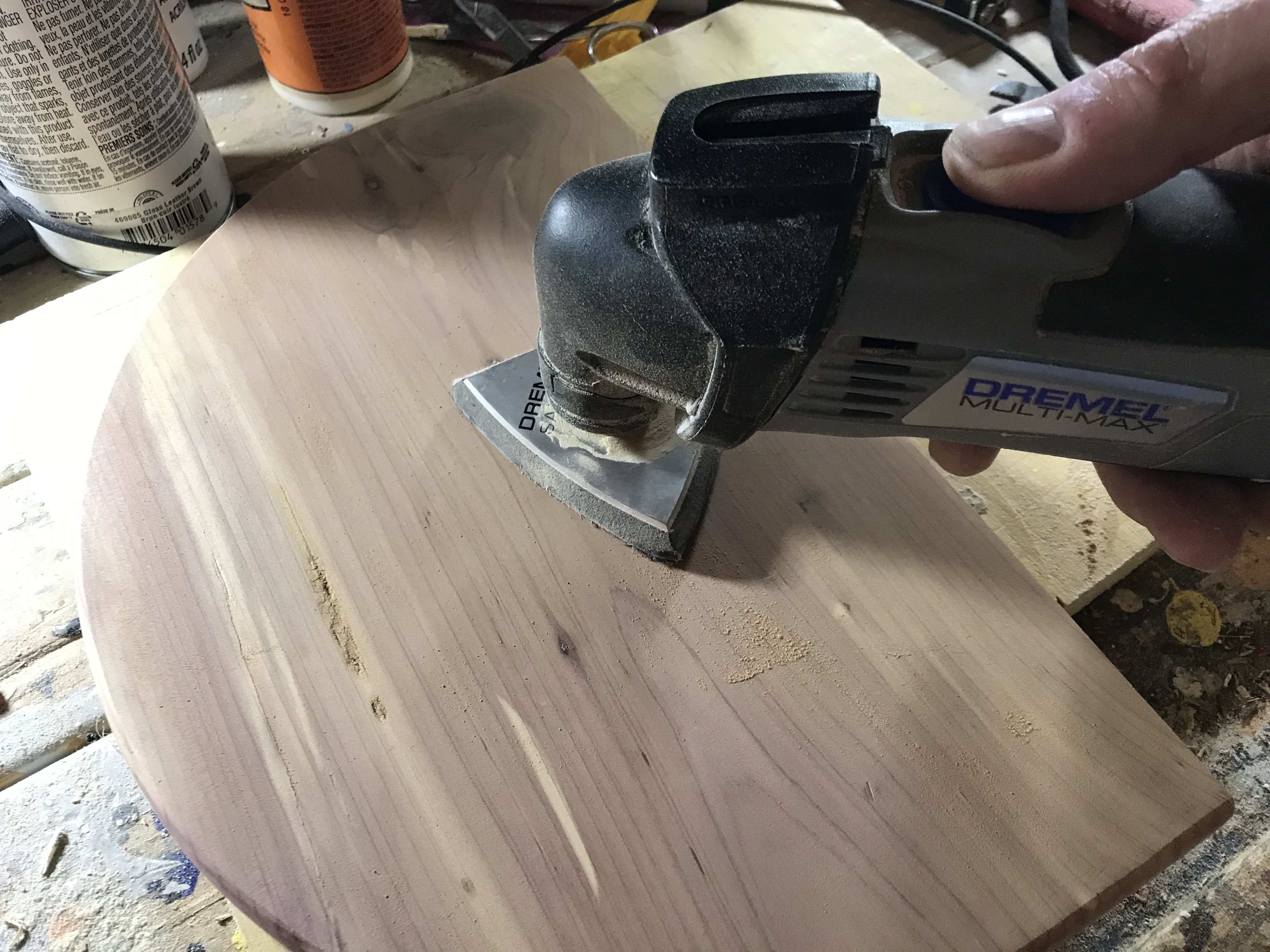 Step 8c - sanding the base.JPG