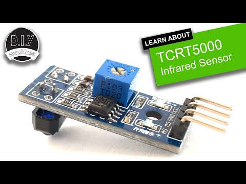 TCRT5000 Infrared Reflective Sensor - How it works and example circuit with code.