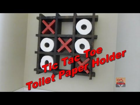 Tic Tac Toe Toilet Paper Holder