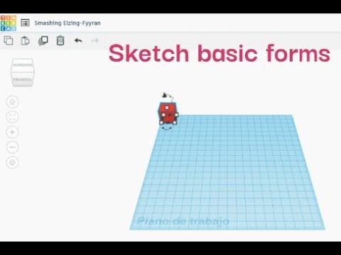 Tinkercad basic forms timelaps